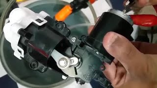 12v DC Piston Gear Mini Pump Testing With Water Gun [upl. by Arlina410]