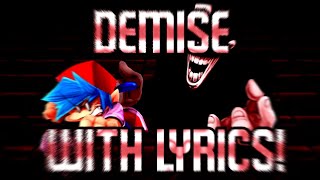 Demise WITH LYRICS Teaser  FNF VS Marios Madness V2 [upl. by Tegdirb972]