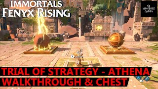 Immortals Fenyx Rising Trial of Strategys Initiation Walkthrough amp Chest  Athena Trial  A New God [upl. by Dianna191]