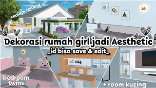 DEKORASI RUMAH GIRL JADI AESHTETIC  BAGIBAGI ID  SAKURA SCHOOL SIMULATOR [upl. by Nosral526]