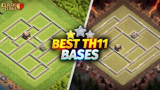 NEW TH11 Base Link  BEST Town Hall 11 TrophyWarHybridFarming Base  Clash Of Clans [upl. by Ititrefen866]