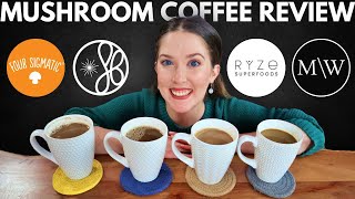 Mushroom Coffee InDepth ReviewFour Sigmatic Ryze Eightbillion and MudWtr [upl. by Ttirrem]