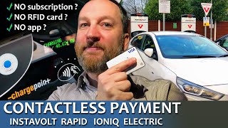 Contactless Payment Instavolt Rapid Charger 48kW IONIQ Electric UK [upl. by Coppola230]