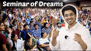 Seminar of Dreams  By Aman Dhattarwal  Motivational Video  Hindi [upl. by Indyc]