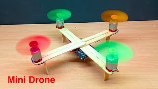 घर पर छोटा ड्रोन कैसे बनाये  How To Make A Drone From Dc Motor  Ravi Dobal [upl. by Rustice]