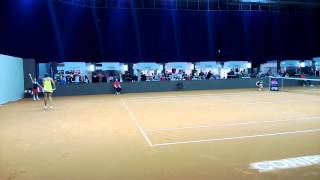 Nastassja Burnett vs Zuzana Kucova service  return game  Porsche Tennis Grand Prix 2013 [upl. by Ultima]