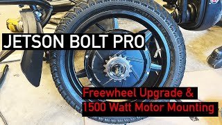 Jetson Bolt Pro Freewheel Sprocket solution when upgrading Motor [upl. by Ailedo]