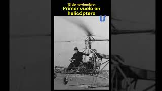 Primer vuelo en helicóptero shorts culturahistorica culturageneral [upl. by Clarance]