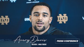 Notre Dame WR Avery Davis on Rehab Tyler Buchner amp Marcus Freeman [upl. by Burroughs637]