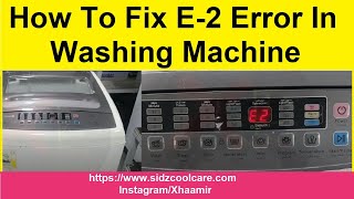 How to Fix E2 Error In Top Load Washing Machine  FISHER FAWMT100 [upl. by Kcirdnekal]