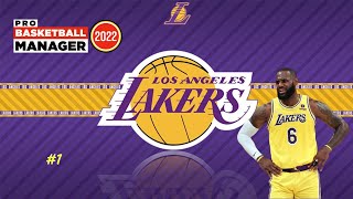 LAKERS CAP 1 INTRUDUCCION Y PRESENTACION DE LA PLANTILLA  Pro Basketball Manager 2022 español [upl. by Haye]