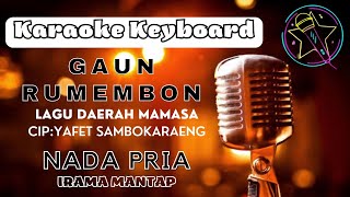 KARAOKE  GAUN RUMEMBON  Nada Pria [upl. by Neira]