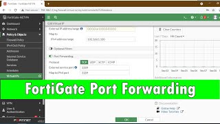 How to Port Forwarding on Fortigate firewall [upl. by Verlee]