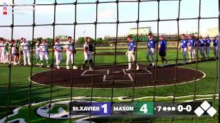 Mason vs StXavier  OHSAA Playoff Baseball  Mason Sports Radio [upl. by Adnaw499]