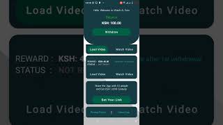 Earn Money with Watch and Earn to Mpesa App  Easy Cash from Video Ads  StepbyStep Guide [upl. by Gav]