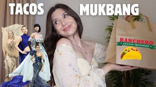 TACOS MUKBANG EŞLİĞİNDE MET GALA KIYAFETLERİ YORUMLUYORUM [upl. by Remde]