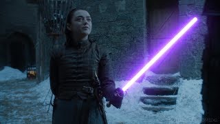 Arya vs Brienne Lightsaber Duel  Game of Thrones  Star Wars [upl. by Iolenta]