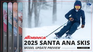 2025 Nordica Santa Ana Womens Ski Collection Intro and First Impressions with SkiEssentialscom [upl. by Ayetal806]