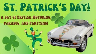 The British Motor Club of New Orleans rides in the St Patricks Day Parade in Covington Louisiana [upl. by Xino]