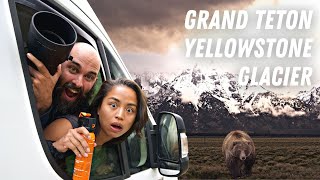 The BEST USA ROAD TRIP Grand Teton Yellowstone Glacier National Parks [upl. by Limber]