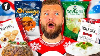 Americans Try WEIRD Christmas Snacks amp Dessert from Britain [upl. by Shari]