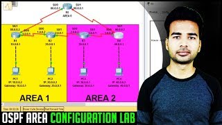 How to allow two areas in OSPF to connect  OSPF Multi Area Configuration Lab and Commands [upl. by Inneg278]