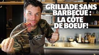 Recette de Norbert  Grillade sans barbecue  la côte de boeuf [upl. by Lerak]