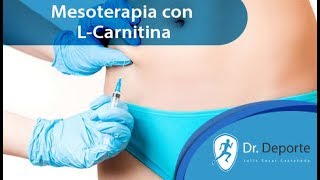 Mesoterapia con Lcarnitina y su efectividad para perder peso [upl. by Natsuj]