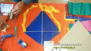 Come fare un aquilone in pochi minuti TUTORIAL [upl. by Brooke895]