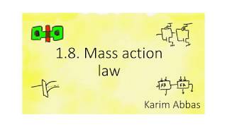 18 Mass action law [upl. by Anirbys]