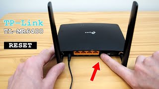 TPLink TLMR6400 4G Router WiFi • Factory reset [upl. by Anoek]