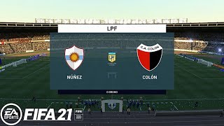 FIFA 21 🎮  Liga Argentina  Núñez vs Colón  O Dromo ⚽ [upl. by Ozen]