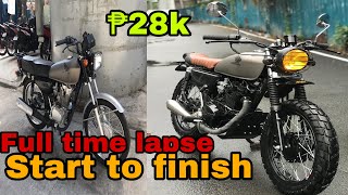 Brand new HONDA TMX 125 SCRAMBLER BUILD FULL TIME LAPSE [upl. by Elyad905]