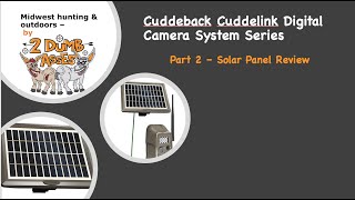 Wireless Trail Camera  Cuddeback Solar Panels [upl. by Lissa698]