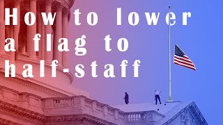 How to properly lower your flag to HalfStaff [upl. by Alleras]