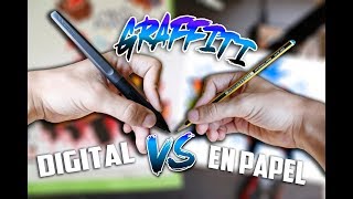 Graffiti DIGITAL vs graffiti EN PAPEL  ¿Cual es mejor [upl. by Eicak]