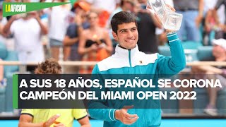 Carlos Alcaraz el campeón más joven en la historia del Miami Open [upl. by Haida]