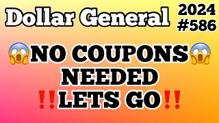 2024586😱Dollar General Couponing‼️NO COUPONS NEEDED‼️LETS GO‼️Must Watch👀👀 [upl. by Mildrid]