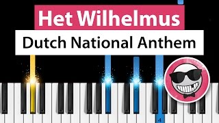 Het Wilhelmus Dutch National Anthem  Piano Tutorial  How to Play The Netherlands Anthem [upl. by Alyose]