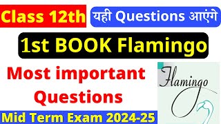 class 12 english important questions 202425  class 12 english one shot revision  mid term 2024 [upl. by Nomyar]