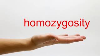 How to Pronounce homozygosity  American English [upl. by Niel101]