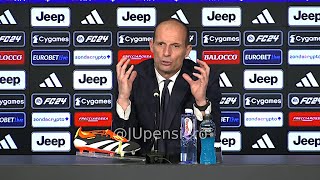 ALLEGRI post JuveAtalanta 22 conferenza stampa quotPunto decisivo sui fischi dello Stadiumquot [upl. by Yorztif]