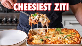 The Cheesiest Baked Pasta Ever Baked Ziti 2 Ways [upl. by Ahsitil]