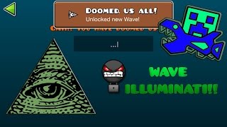 Cómo conseguir la clave secreta del Wave Illuminati en Geometry Dash [upl. by Adekram]