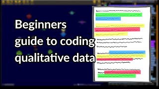 Beginners guide to coding qualitative data [upl. by Einaj]