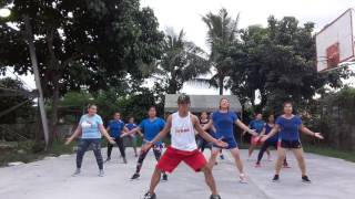 Tatlong bibe zumba dance By Paul Nunez [upl. by Hedgcock412]