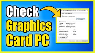 How to Check Graphics Card on Windows 10 Find GPU Fast [upl. by Anyak]