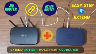 How to Connect Jio Fiber Router with Other Router  Jio Router Range Extend  How Can I Help U [upl. by Gorges328]