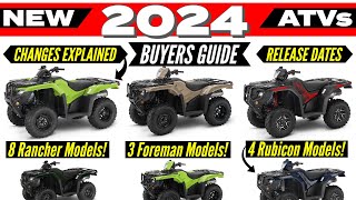 New 2024 ATV Models Released Rancher Foreman  Rubicon [upl. by Imrots]