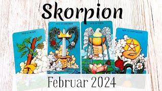 SKORPION  Februar 2024 • Großartige Chancen Ausdauer amp Beharrlichkeit zahlen sich aus Tarot [upl. by Pacian]